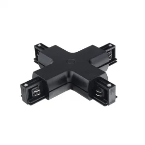 Conector X pentru Șină 4 Fire Negru Optonica OT1-B4