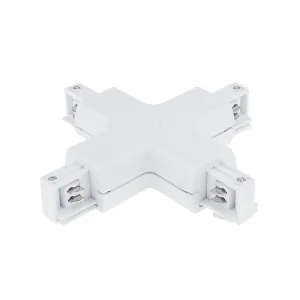 Conector X pentru Șină 4 Fire Alb Optonica OT1-B4