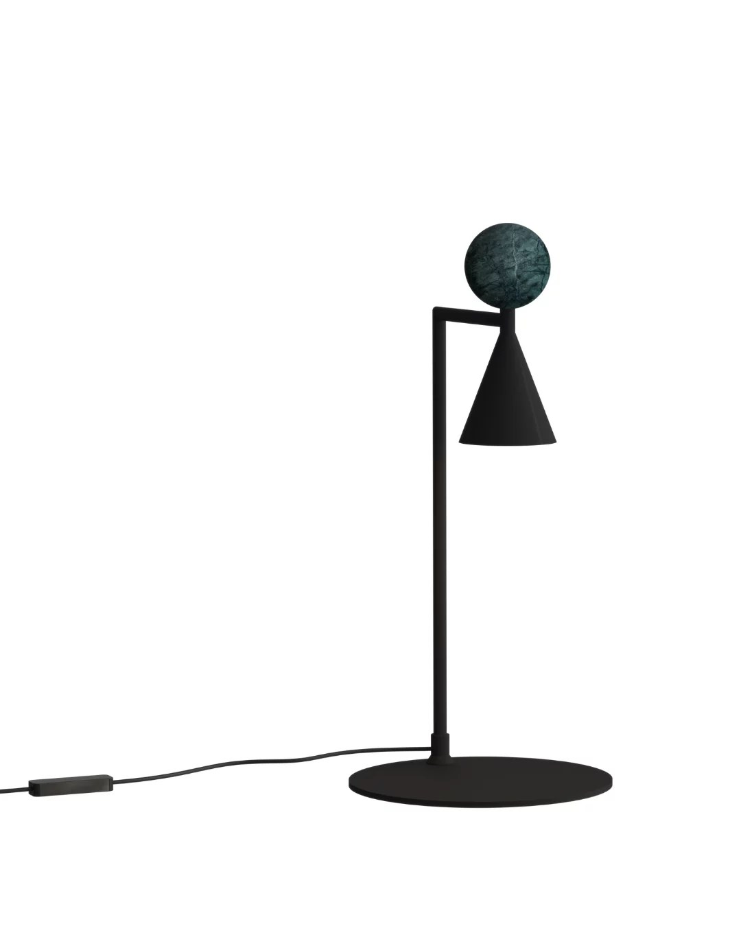 Veioză LED Bingo 12W 513lm 3000K 115° dimabil Ø22cm negru Maxlight T0069