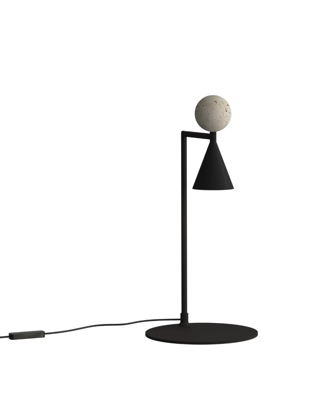 Veioză LED Bingo 12W 513lm 3000K 115° dimabil Ø22cm negru Maxlight T0070