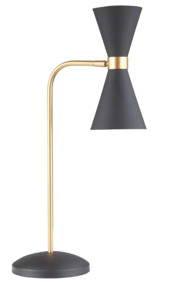 Veioză LED Cornet 10W 550lm 3000K negru + auriu Maxlight T0039