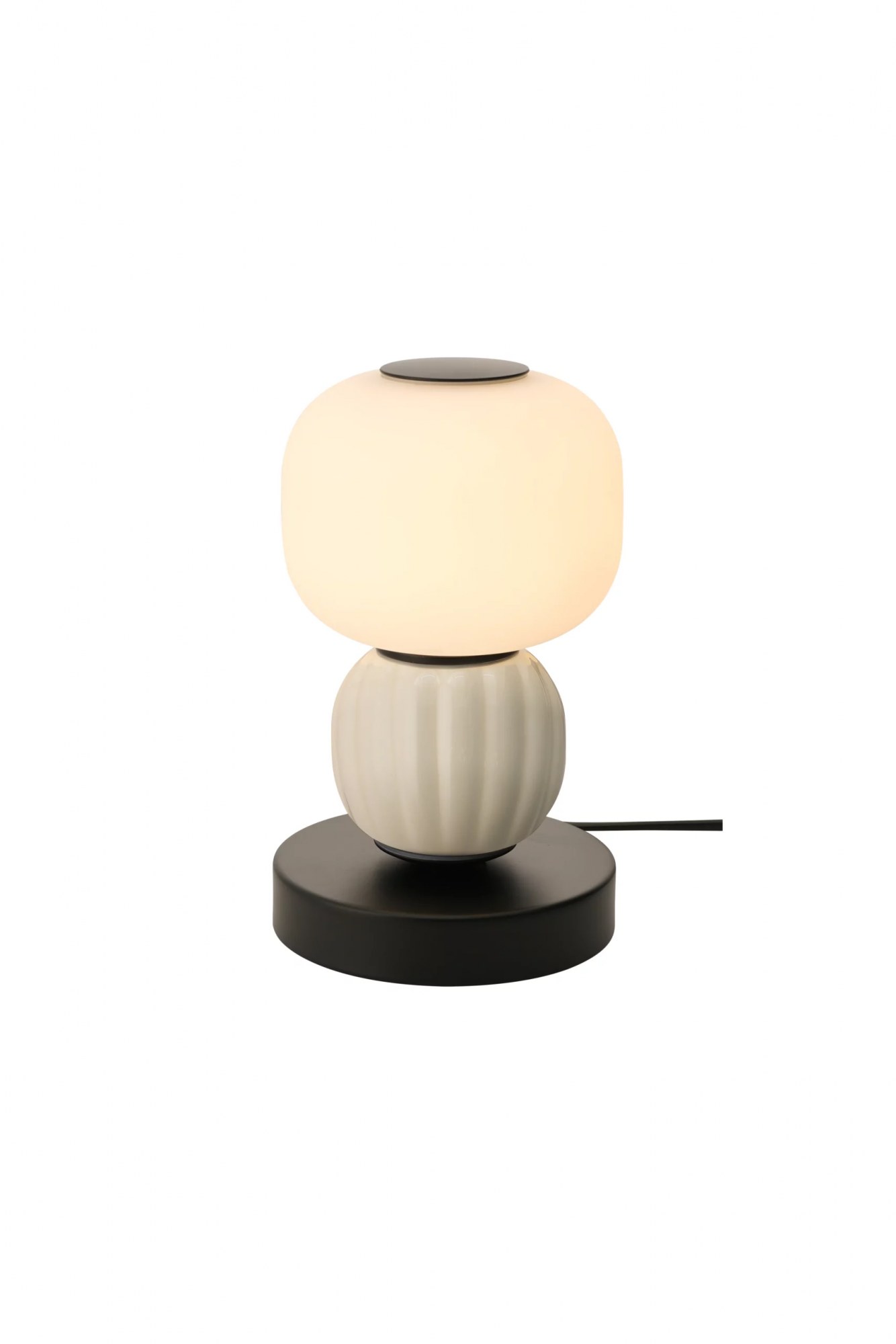 Veioză LED Modern 7W 344lm 3000K Ø12cm gri-alb RAL 9002 Maxlight T0071