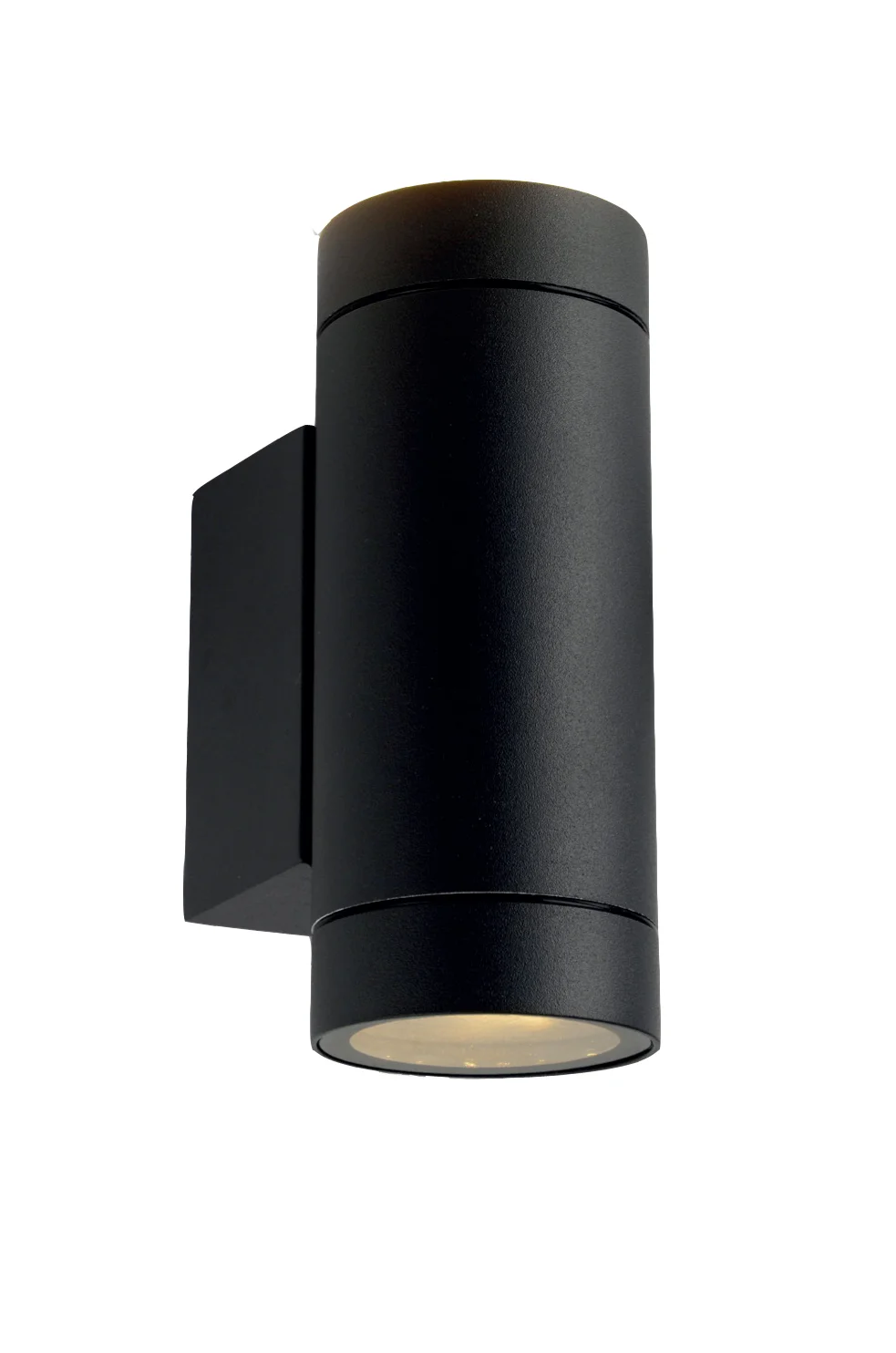 Aplică Perete Exterior/Interior 2xGU10 Aluminiu IP54 Negru Optonica