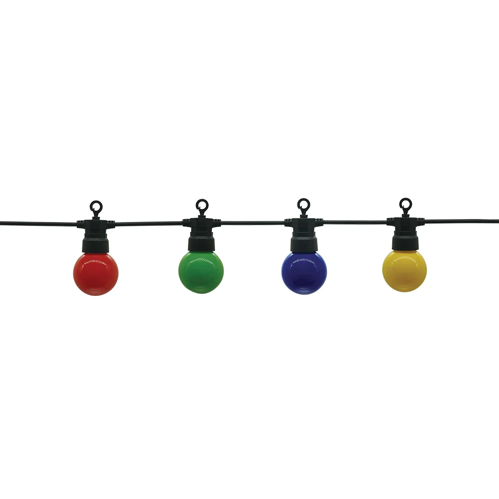Ghirlandă Luminoasă Exterior 8m 10 Becuri LED Colorate IP65 Optonica